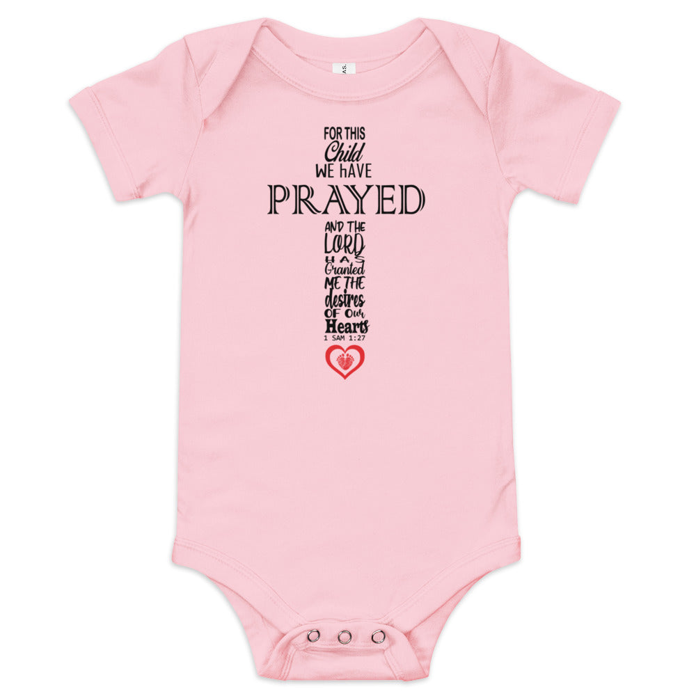 For This Child We Have Prayed Cross (Unisex)