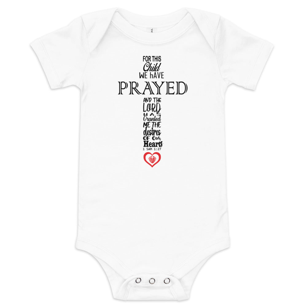 For This Child We Have Prayed Cross (Unisex)