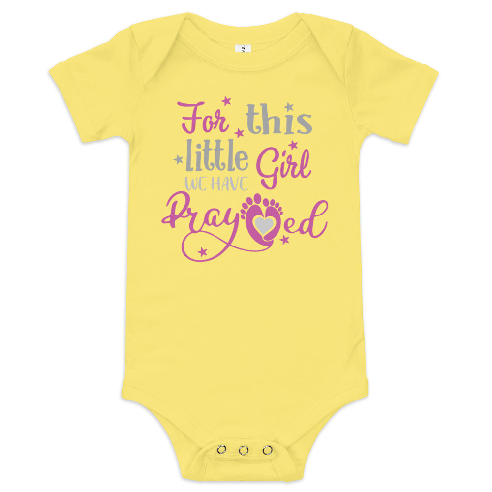 For This Little Girl We Have Prayed (Girl)
