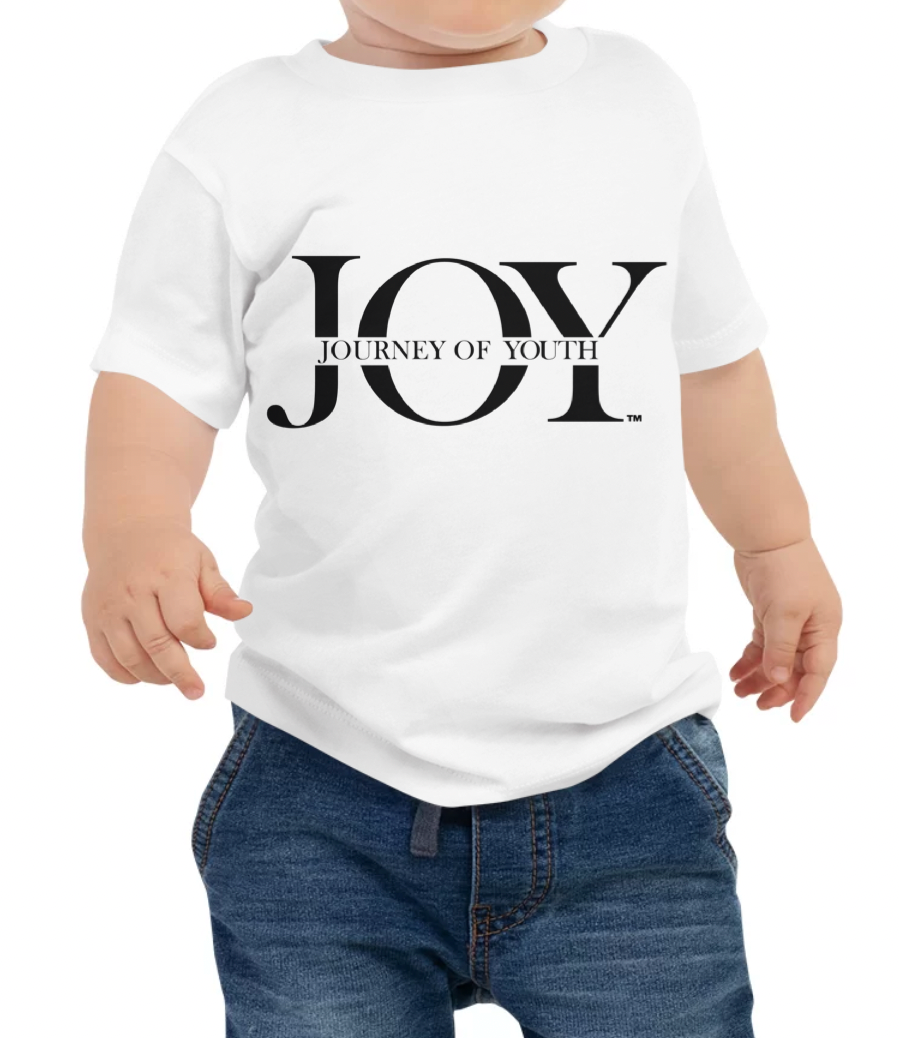 T-shirt à manches courtes en jersey pour bébé JOY Logo 1.0 (B) (unisexe)