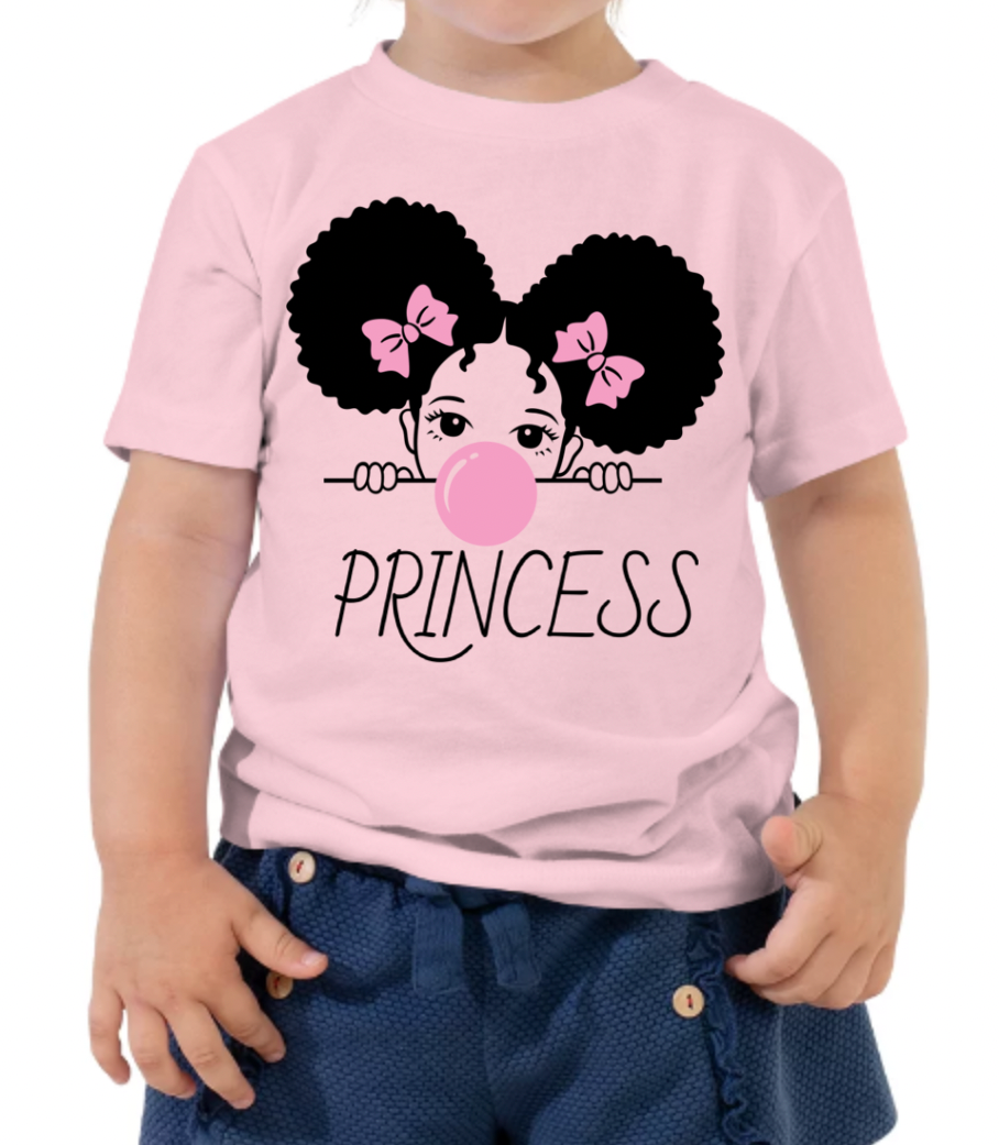 PRINCESS Camiseta de manga corta para niños pequeños (niña)