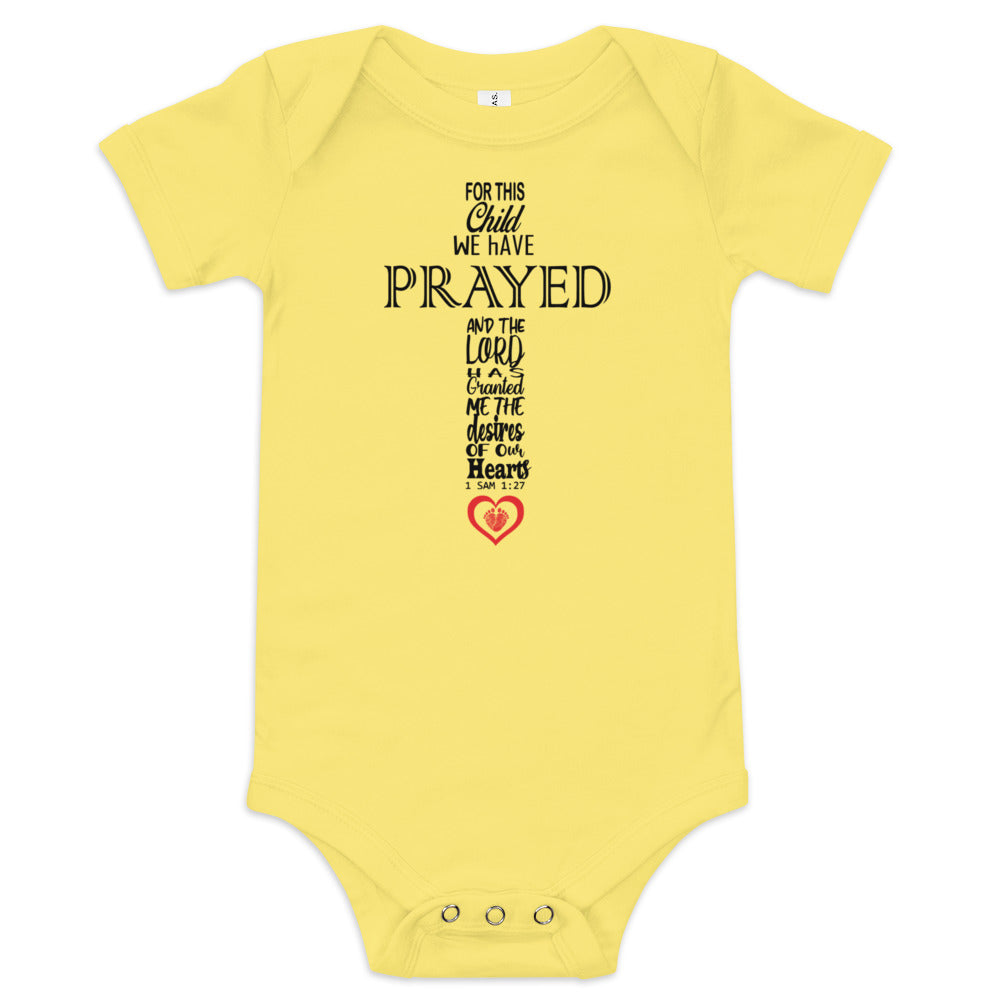 For This Child We Have Prayed Cross (Unisex)